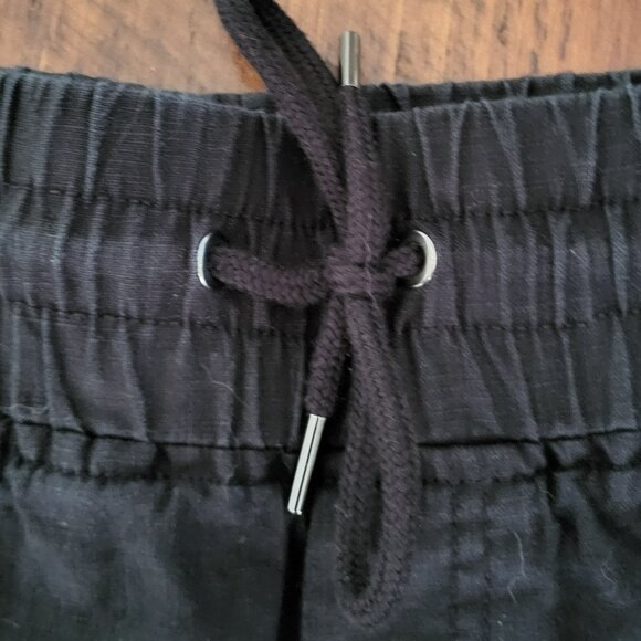 Athleta Cabo 100% Linen Shorts - Black - 6 - Picture 4 of 4